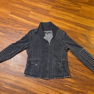 Blanc Noir Charcoal Jean Jacket